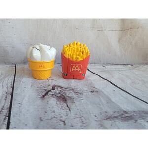 McDonald's Changeables 1987 Fries & 1990 Cone Transformer Happy Meal Toys